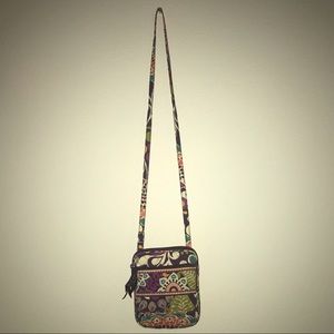 Vera Bradley Mini Hipster in plum crazy